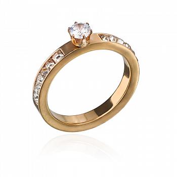 Кольцо с фианитами
