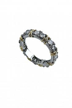  Кольцо с фианитами