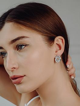  Серьги с фианитами
