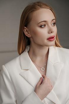 Кулон с фианитами