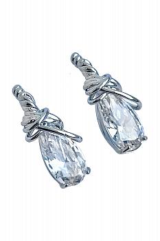  Серьги с фианитами