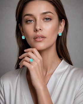  Серьги с фианитами