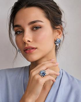  Серьги с кристаллами Swarovski